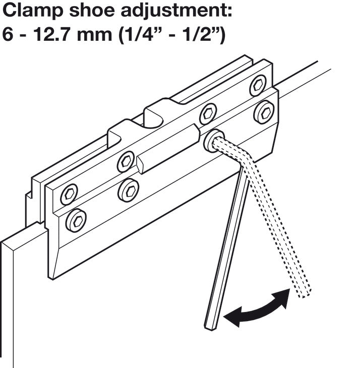 Hafele HAWA Junior 40/GS Sliding Door Hardware Set (Track NOT Included)
