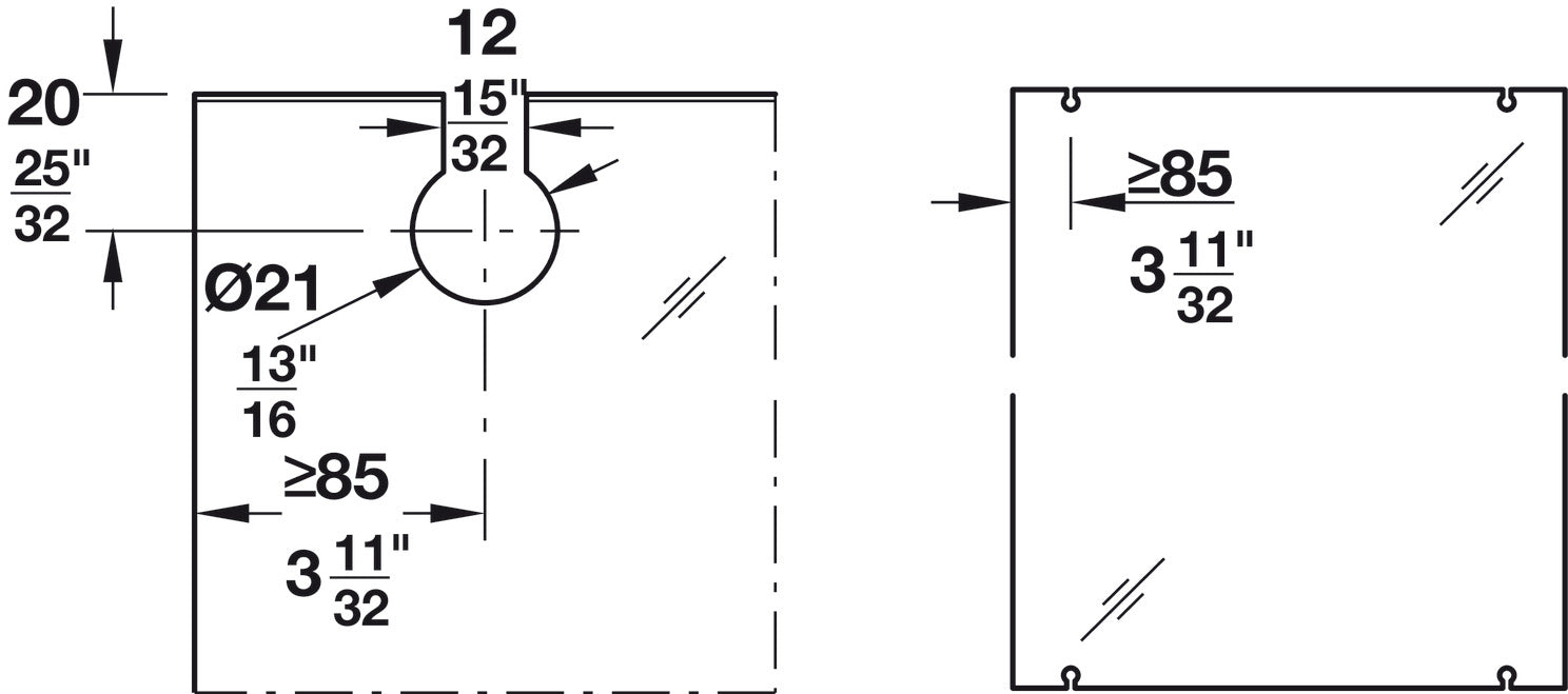 Hafele HAWA Junior 80/G (Telescopic) Sliding Door Hardware Set (Track NOT Included)