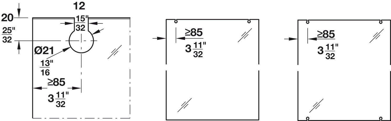 Hafele HAWA Junior 120/G Sliding Door Hardware Set (Track NOT Included)