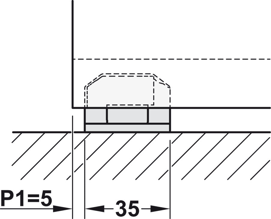 Hafele HAWA Junior 40/B Sliding Door Hardware Set (Track NOT Included)