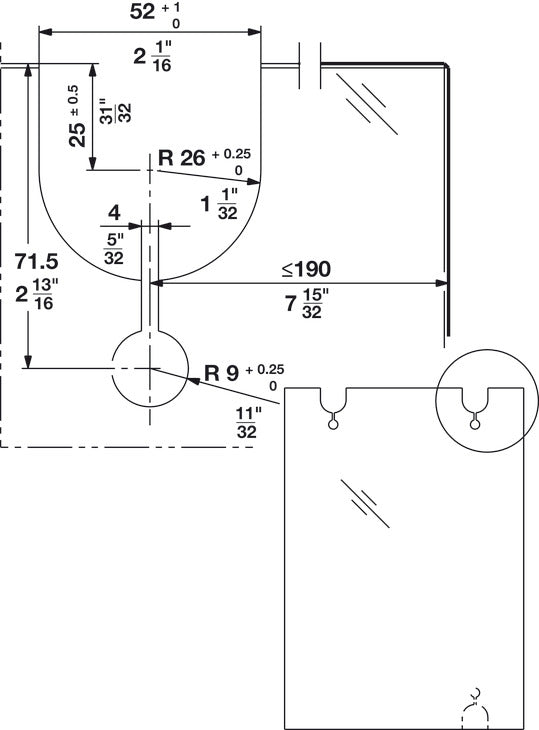 Hafele HAWA Junior 160/GP Sliding Door Hardware Set (Track NOT Included)
