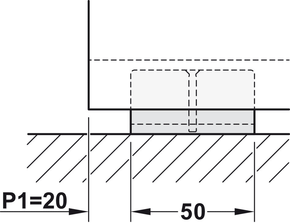 Hafele HAWA Junior 80/GP Sliding Door Hardware Set (Track NOT Included)