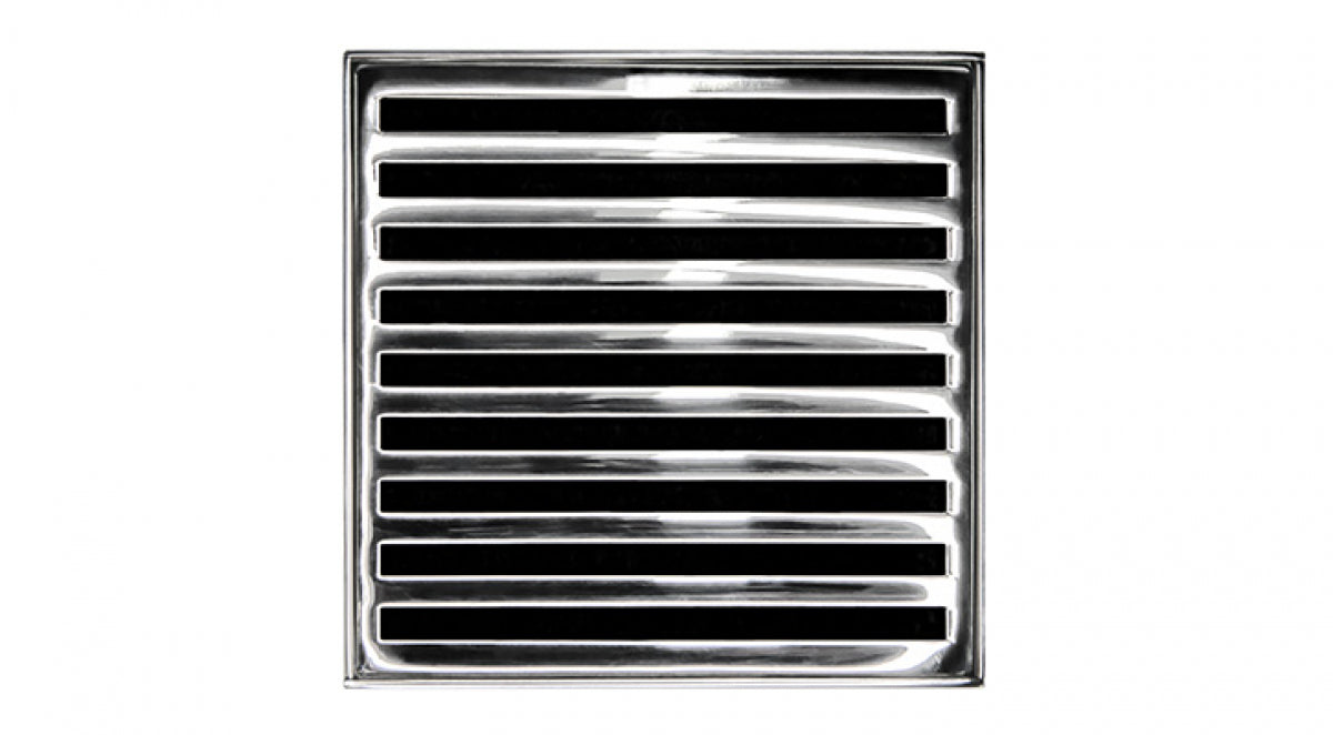 Infinity Drain - 4" x 4" Square Center Drain - ND 4 Lines Series Drain (Complete Kit)
