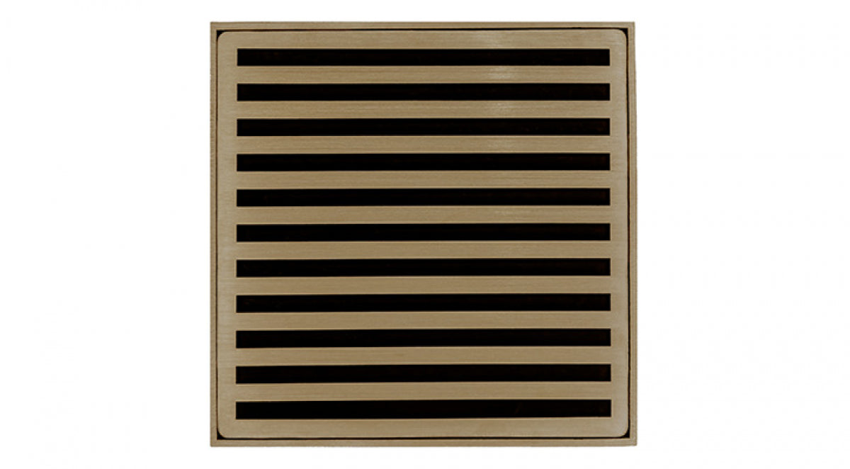 Infinity Drain - 5" x 5" Square Center Drain - ND 5 Lines Series Drain (Complete Kit)