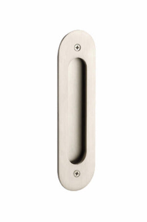 Emtek - Door Accessories - Narrow Oval Flush Pull w/ Surface Screws