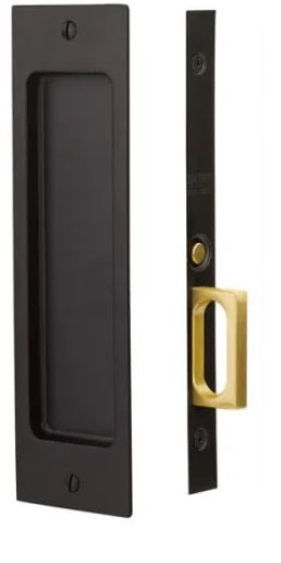 Emtek Narrow Modern Rectangular Pocket Door Mortise Lock