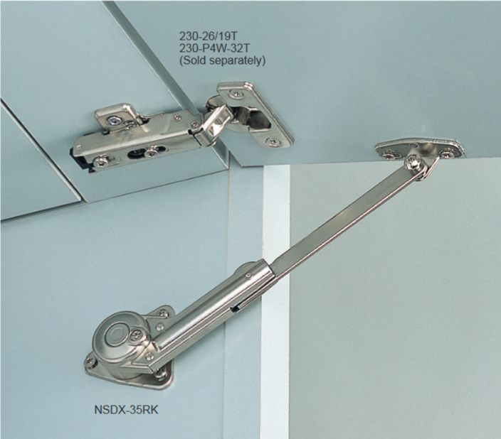 Sugatsune Adjustable Soft-Down/Upward-Open LID Stay