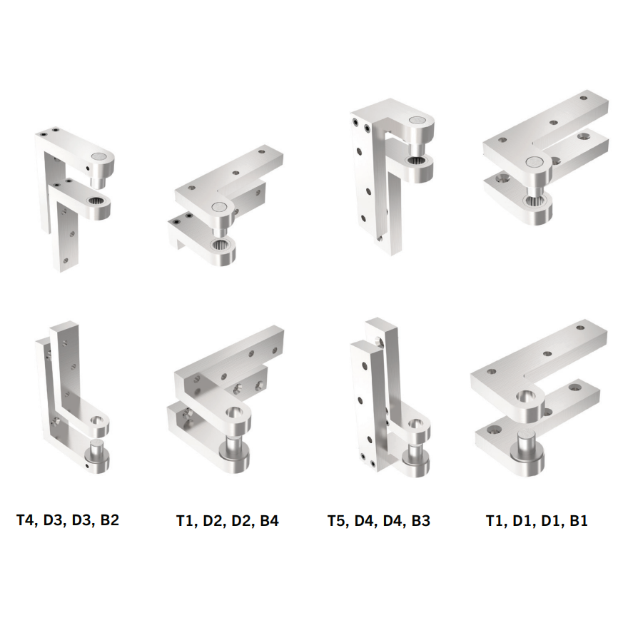 Accurate - Offset Pivot Hinges (Complete Set 4x Members)