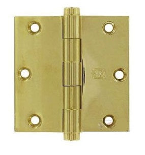 Omnia - Hinges - 985 Solid Brass Plain Bearing Hinge (Each)