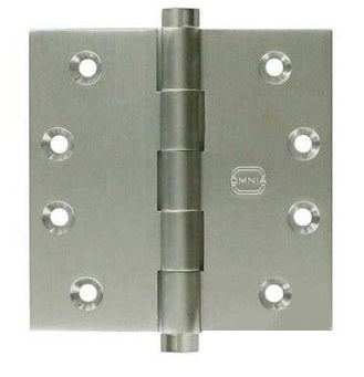 Omnia - Hinges - 985 Solid Brass Plain Bearing Hinge (Each)