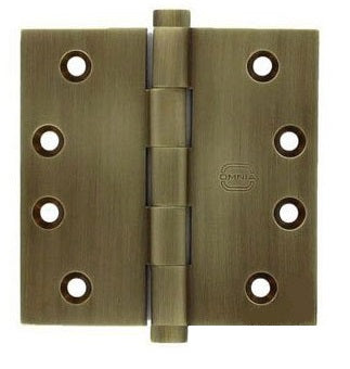 Omnia - Hinges - 985 Solid Brass Plain Bearing Hinge (Each)