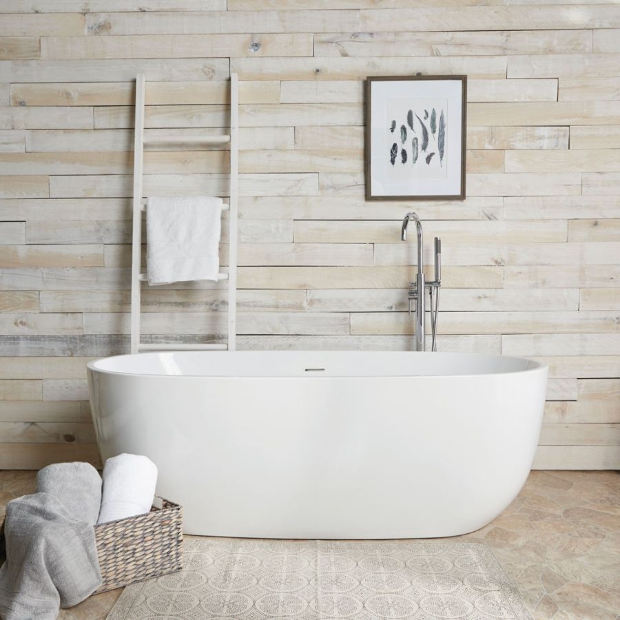 Maidstone - Essential Collection Acrylic Tubs - Naras 67" Acrylic Contemporary Double Ended Tub