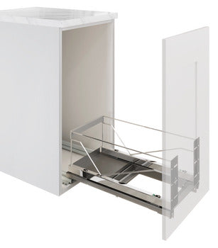 Hafele - Kitchen Organization - Waste Bins - Pull-Out Bottom Mount For 381mm (15") Cabinets Kesseböhmer