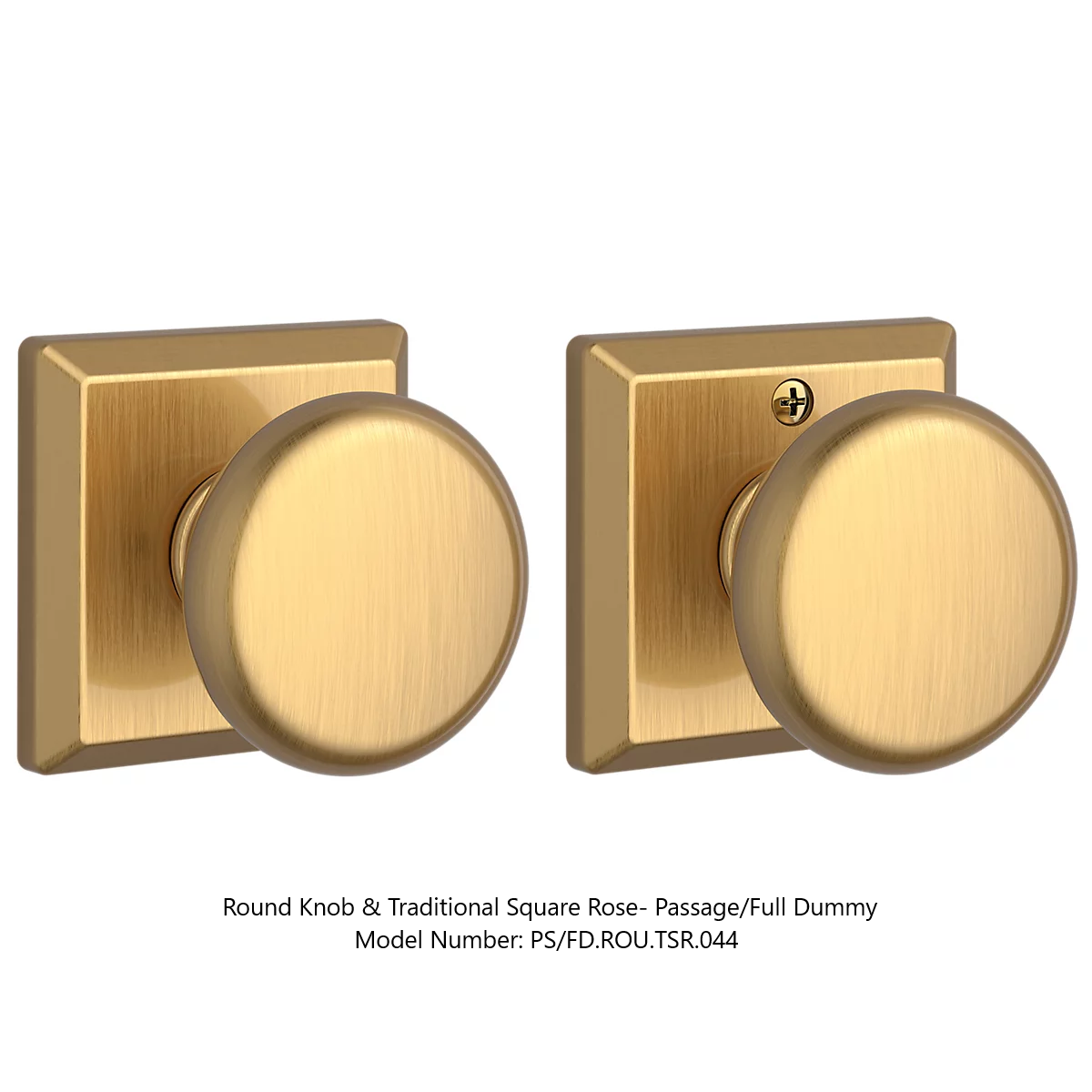Baldwin - Reserve Collection - Interior Knobs - Round Door Knob (Passage)