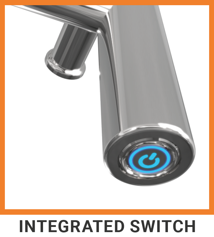 Amba - Radiant Collection - Model Radiant Straight Towel Warmer (Left Electrical)