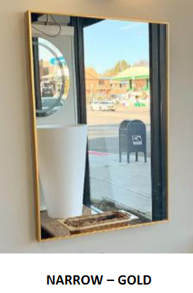 Sofia Medicine Cabinets - Metalika Narrow Collection - Single Door Medicine Cabinet (30" Height)