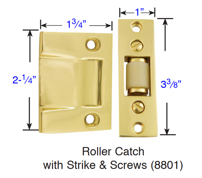Emtek - Door Accessories - Roller Door Catch