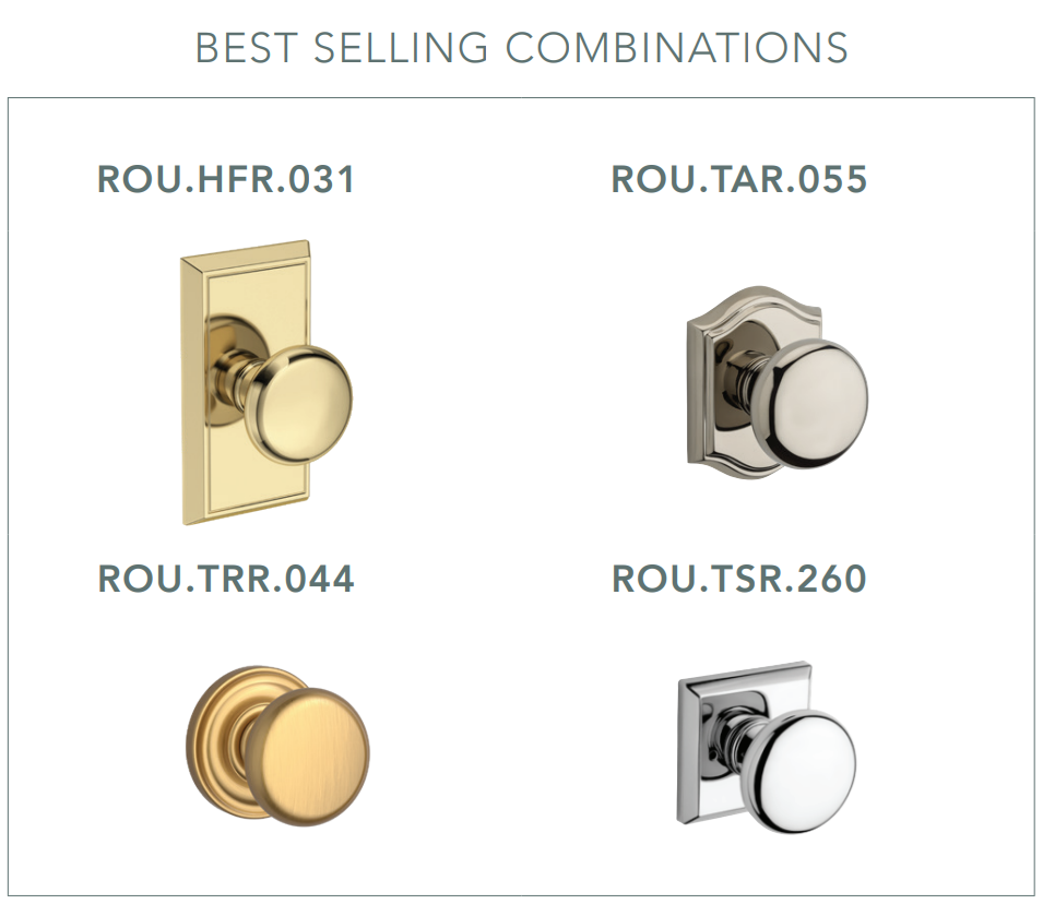 Baldwin - Reserve Collection - Interior Knobs - Round Door Knob (Full Dummy)