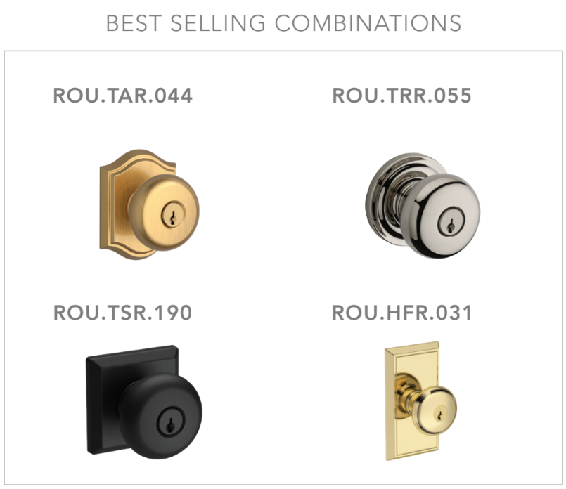 Baldwin - Reserve Collection - Keyed Knobs - Round Door Knob (Entry)