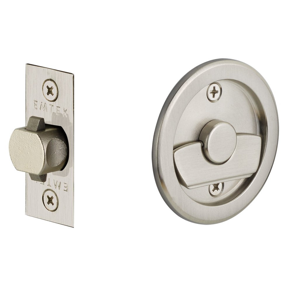 Emtek Round Pocket Door Tubular Lock