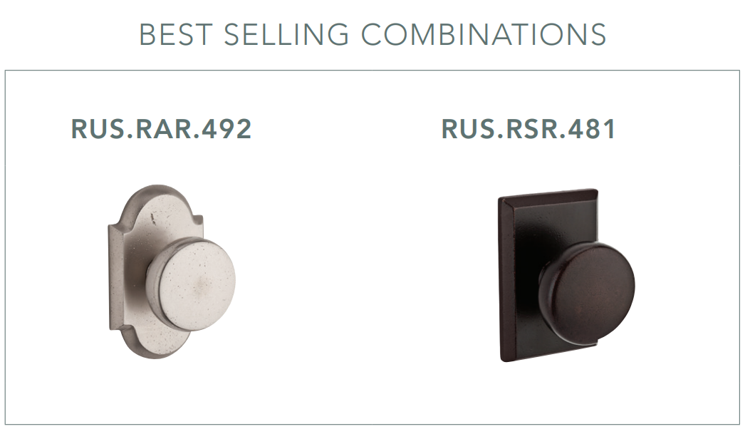 Baldwin - Reserve Collection - Interior Knobs - Rustic Door Knob (Full Dummy)