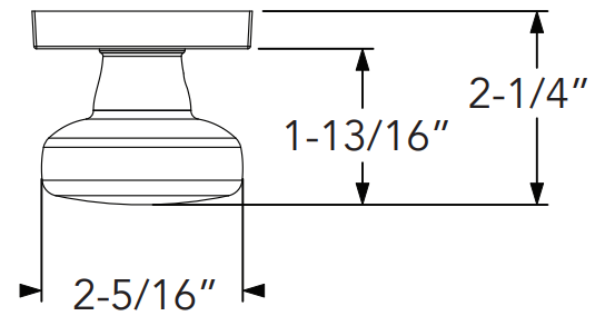 Baldwin - Reserve Collection - Interior Knobs - Rustic Door Knob (Passage)