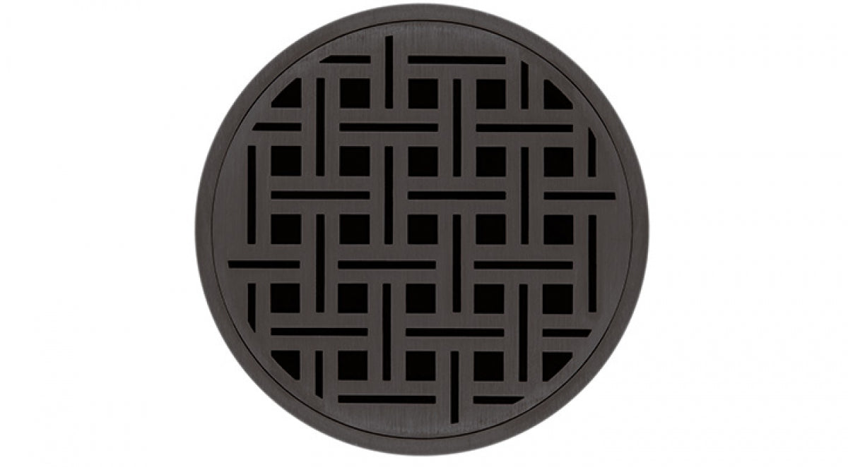 Infinity Drain - 5" Round Center Drain - RVD 5 Weave Series Drain (Complete Kit)