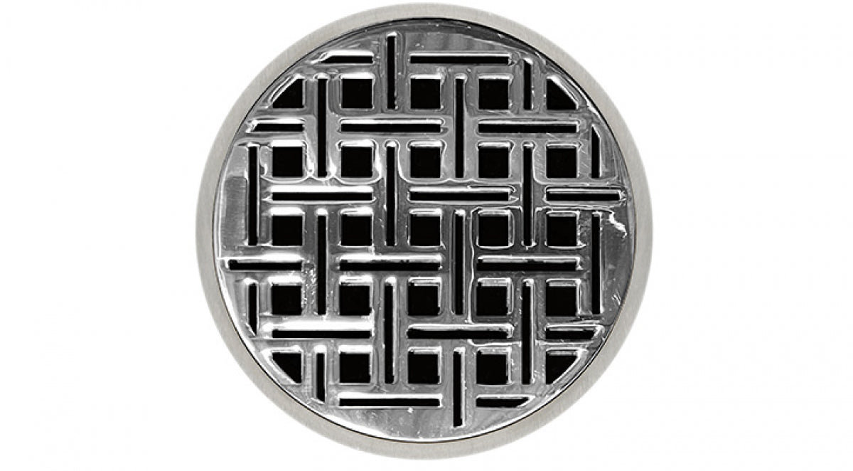 Infinity Drain - 5" Round Center Drain - RVD 5 Weave Series Drain (Complete Kit)
