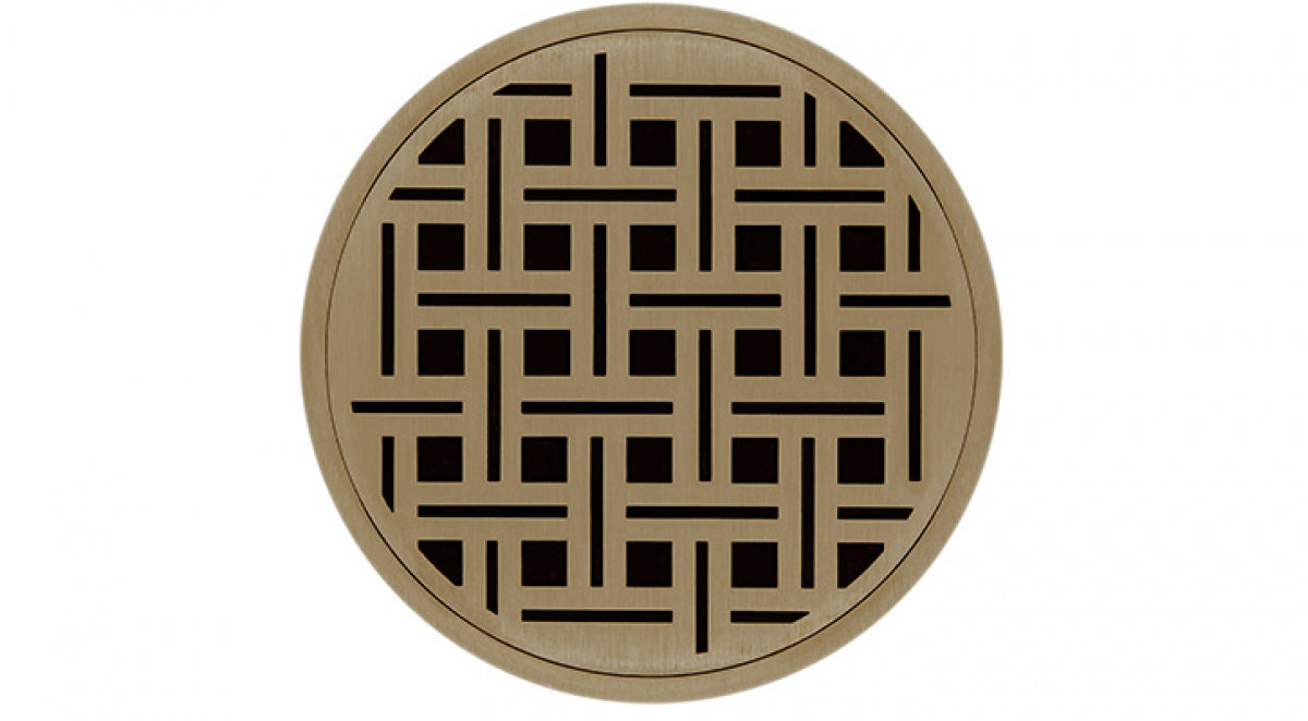 Infinity Drain - 5" Round Center Drain - RVD 5 Weave Series Drain (Complete Kit)