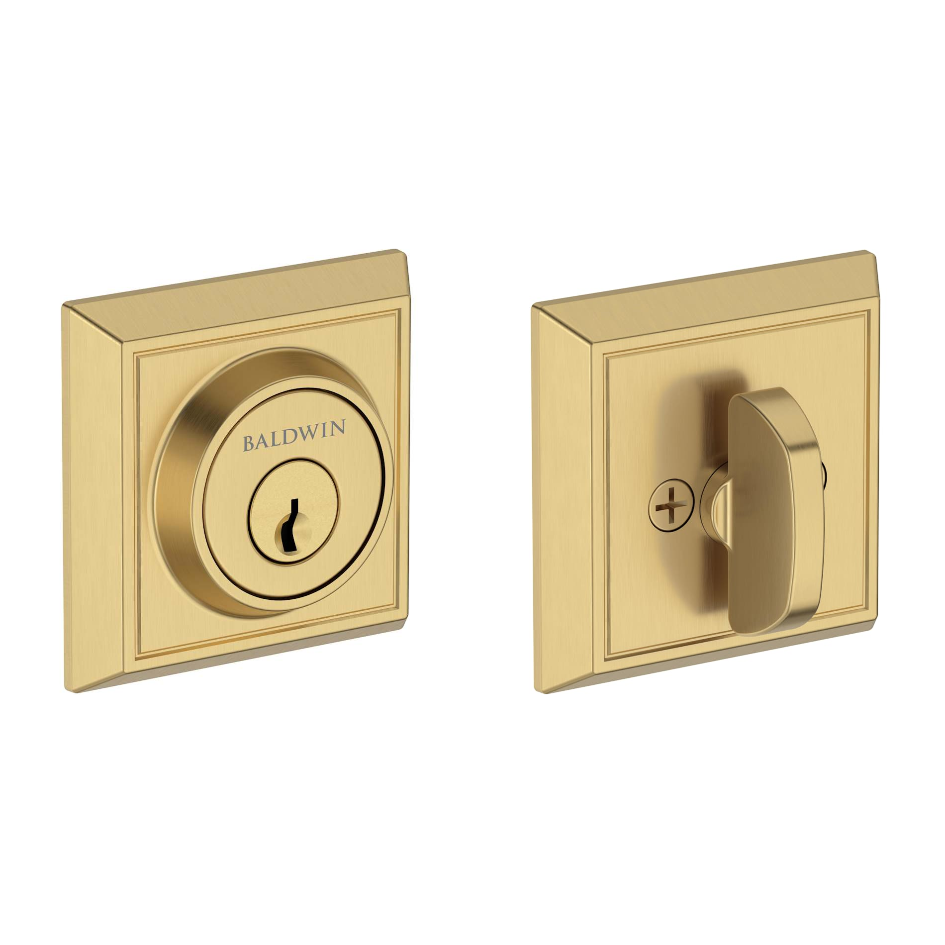 Baldwin - Reserve Collection - Deadbolts - Chamfered Square Deadbolt