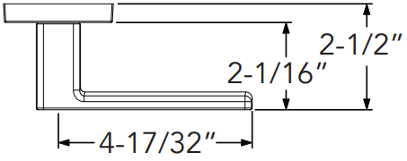 Baldwin - Reserve Collection - Interior Levers - Sharpewood Door Lever (Full Dummy)