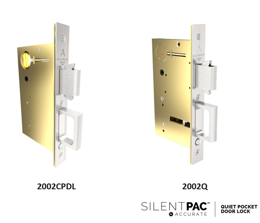 Accurate - Pocket Door Locks - 2002CPDL Functions Edge Pull (Lock Body Only)
