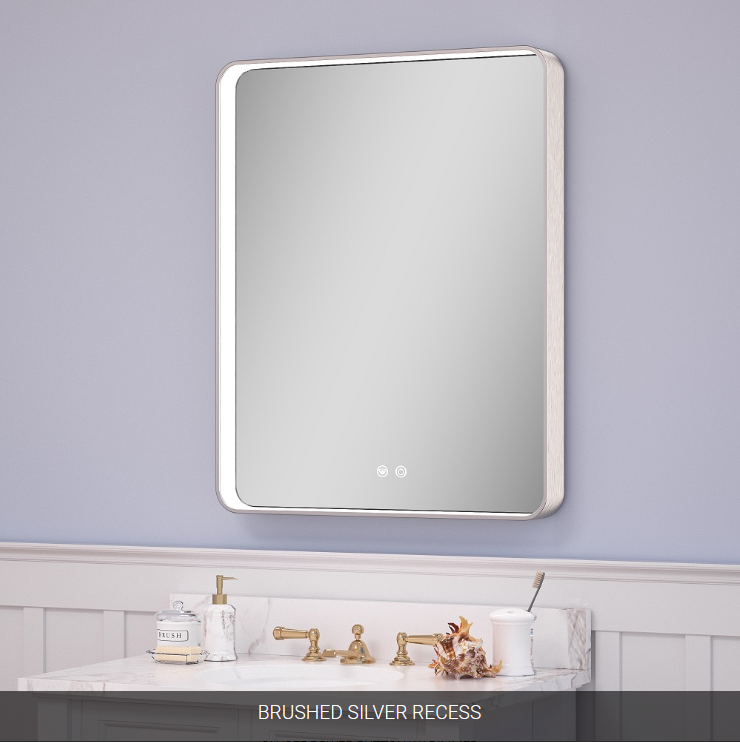 Sofia Medicine Cabinets - Penelope Collection - LED Single Door Medicine Cabinet (34" Height)