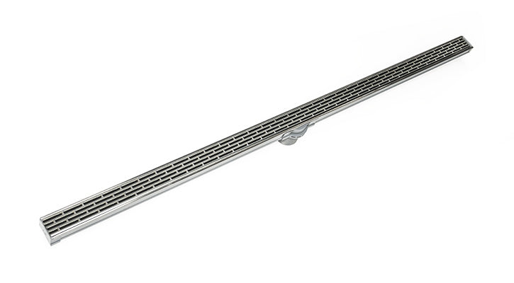 Infinity Drain - Site Sizable PVC Channel - S-LT 38 Offset Slotted Linear Drain