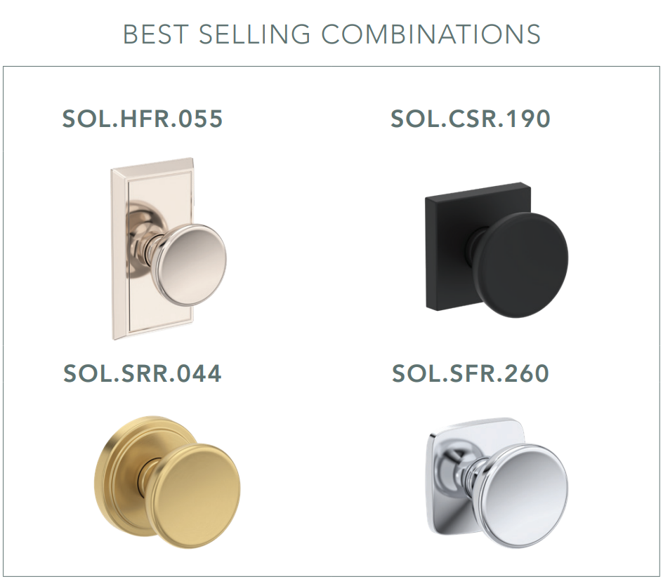Baldwin - Reserve Collection - Interior Knobs - Solvang Door Knob (Full Dummy)