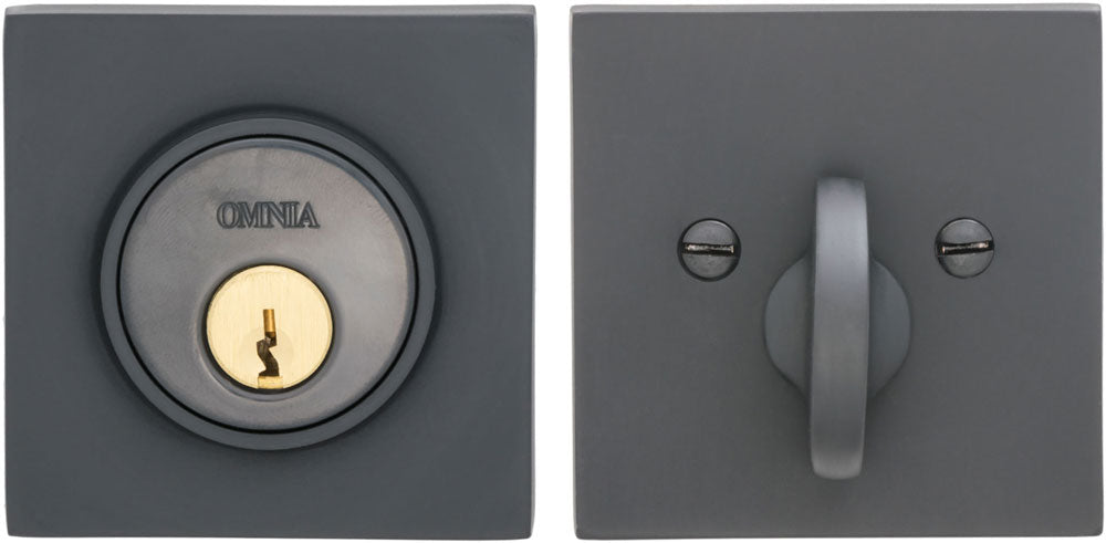 Omnia SQRBD Solid Brass Auxiliary Deadbolt Kit