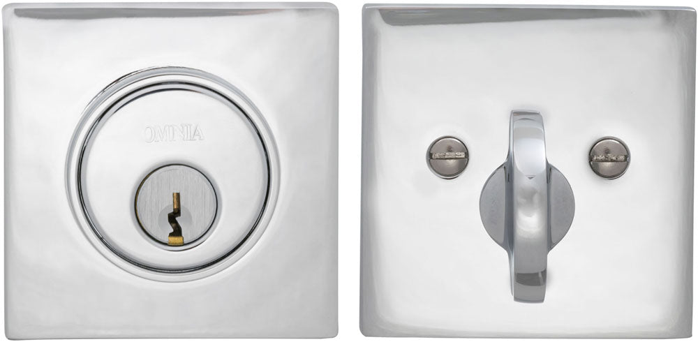 Omnia SQRBD Solid Brass Auxiliary Deadbolt Kit