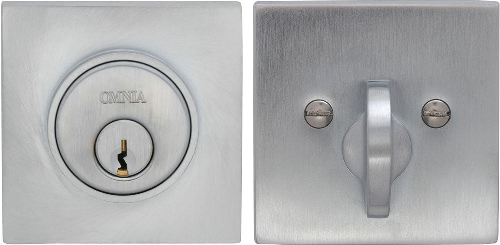 Omnia SQRBD Solid Brass Auxiliary Deadbolt Kit