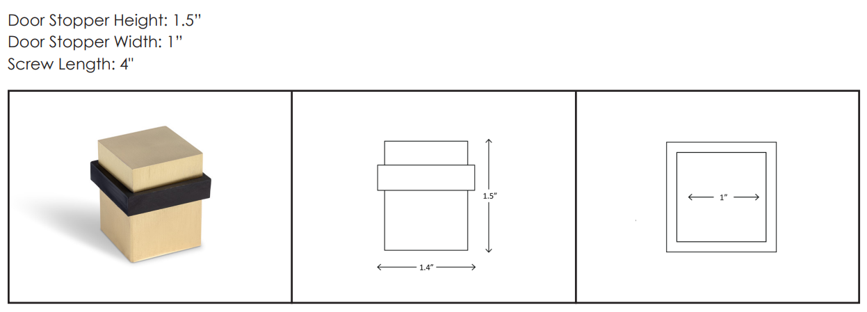 Mega Handles - Door Accessories - Square Door Stopper