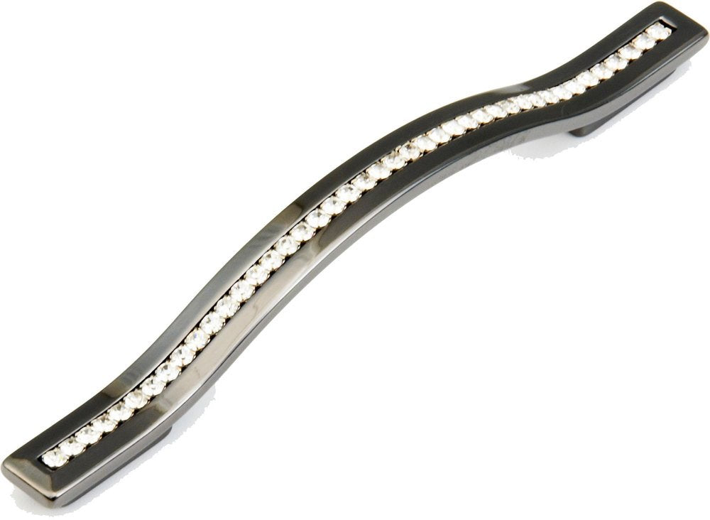 Schaub and Company - Skyevale Collection - Crystal Arched Cabinet Pull