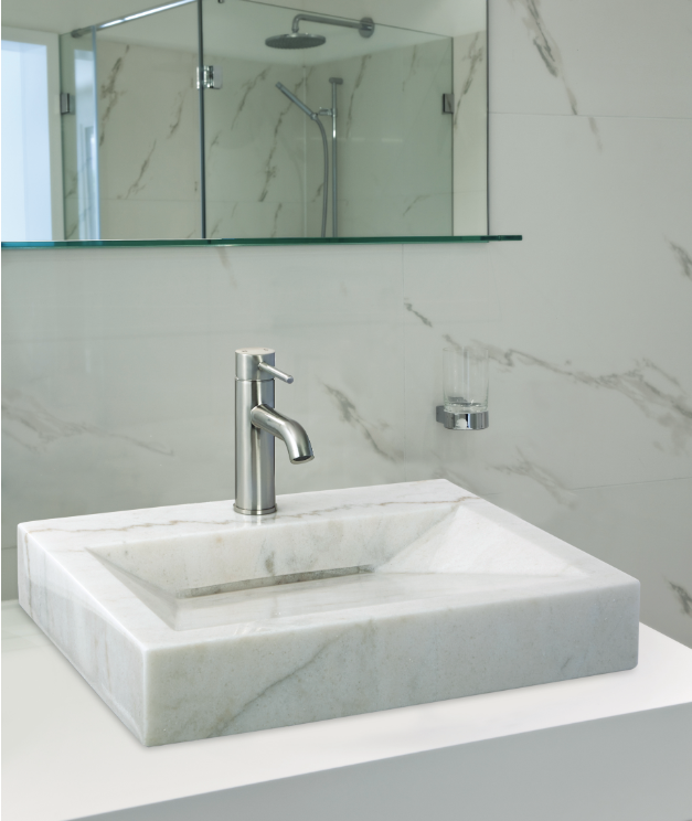 Lenova Sinks - Above Counter - SV-60 Stone Bathroom Sink - 22″