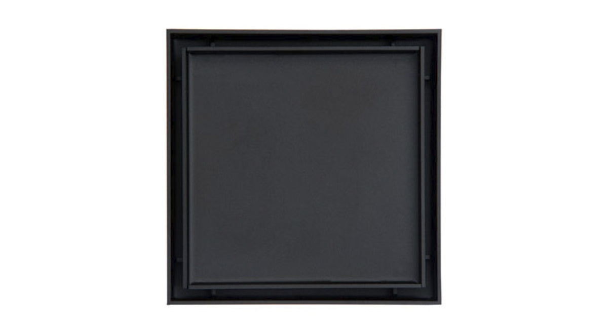 Infinity Drain - 4" x 4" Square Center Drain - TD 4 Tile Series Drain (Complete Kit)