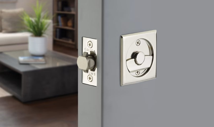 Emtek Square Pocket Door Tubular Lock