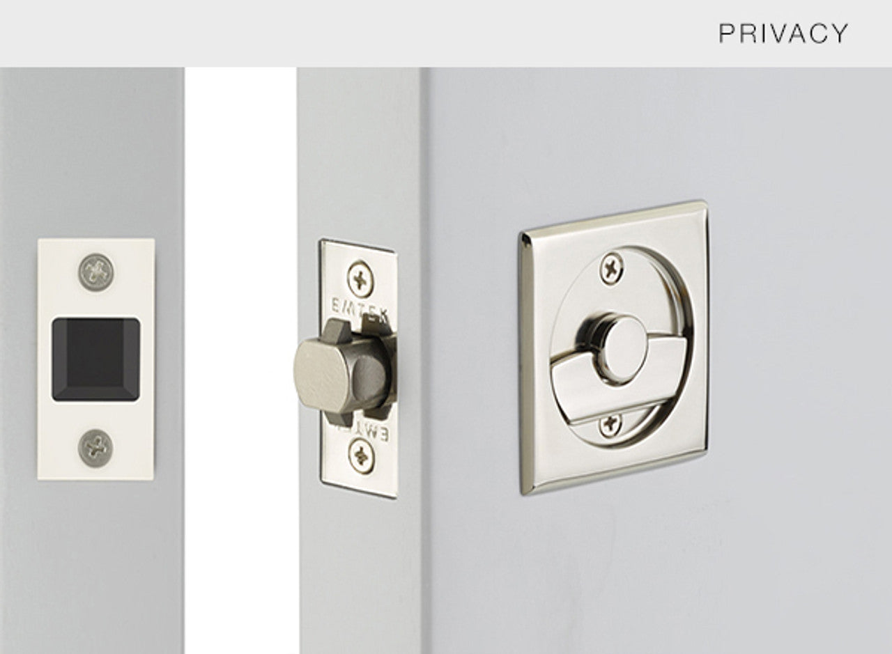 Emtek Square Pocket Door Tubular Lock