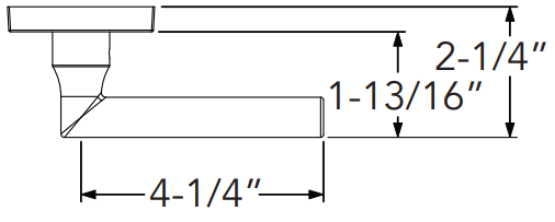 Baldwin - Reserve Collection - Interior Levers - Tube Door Lever (Full Dummy)