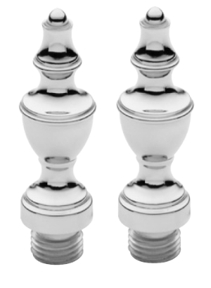 Baldwin - Estate Collection - Hinges - Finials For Square Corner Mortise Hinge (Pair)