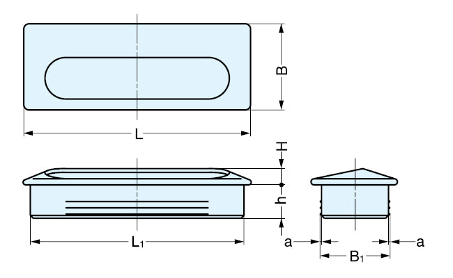 Sugatsune UT Stainless Steel Recessed Pull