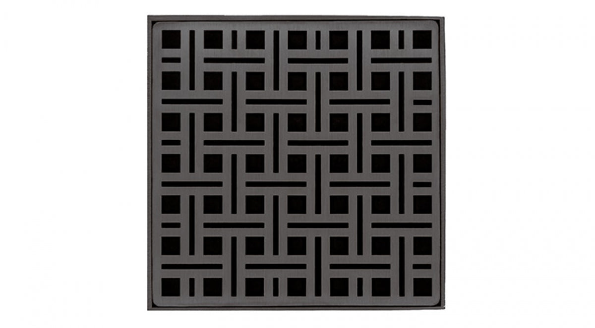 Infinity Drain - 5" x 5" Square Center Drain - VD 5 Weave Series Drain (Complete Kit)
