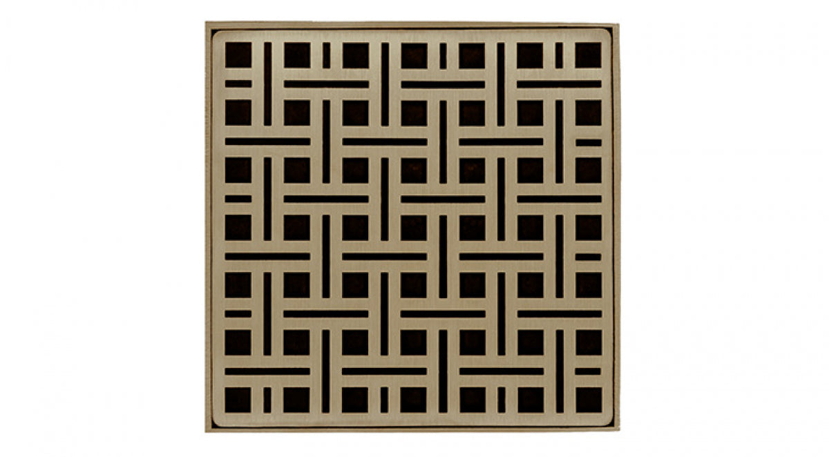 Infinity Drain - 5" x 5" Square Center Drain - VD 5 Weave Series Drain (Complete Kit)