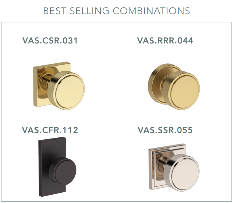 Baldwin - Reserve Collection - Interior Knobs - Vashon Door Knob (Full Dummy)